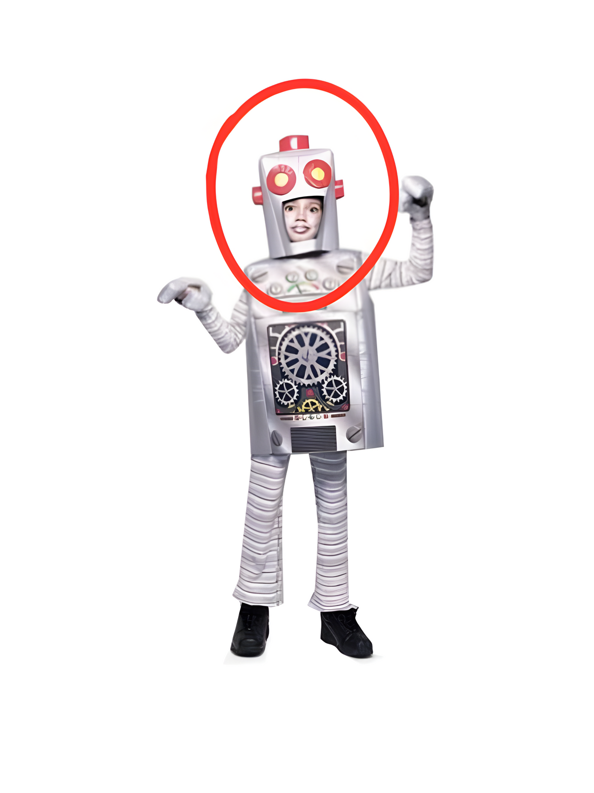 Child Robot Head Piece Only