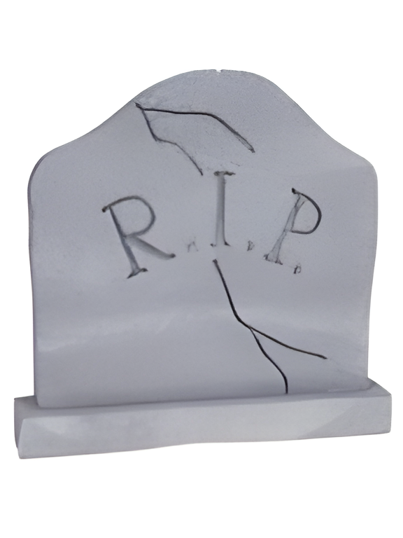 Graveyard Tombstone W/base Halloween Prop