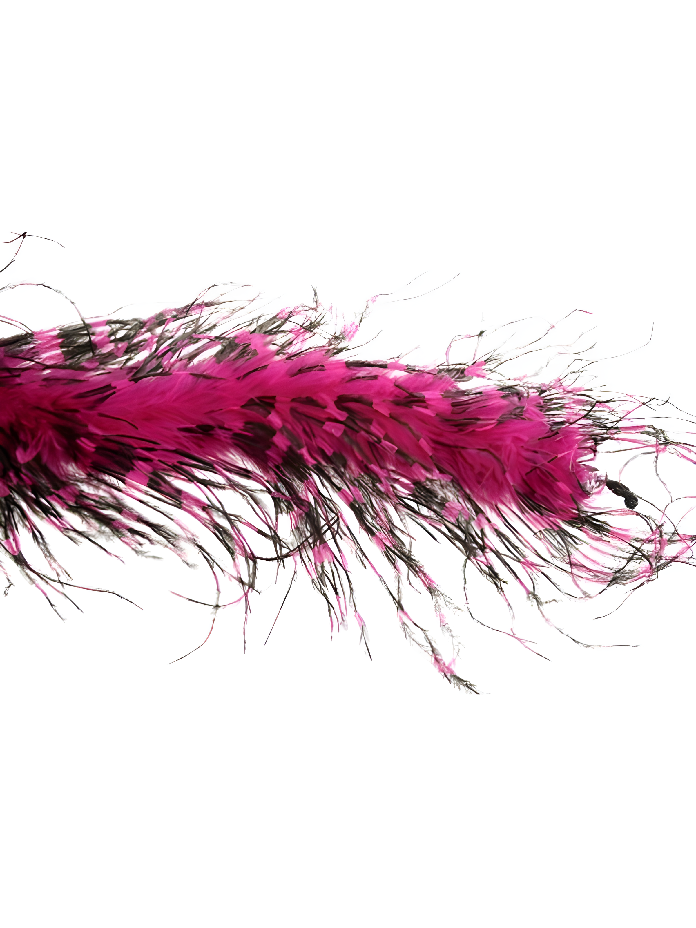 Plum/black Ostrich Feather Boa