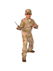 Desert Army Teen Costume, Halloween