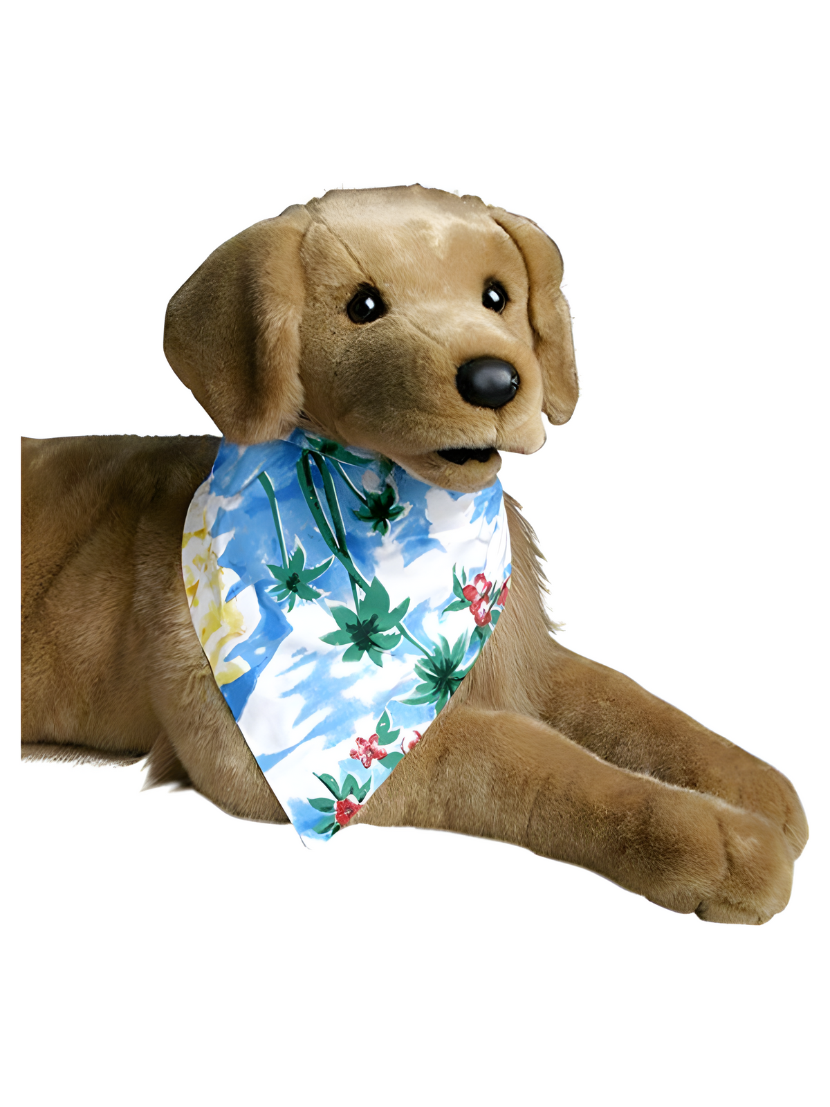 Blue Hawaiian Dog Bandana Size: Xs (2-10 Lbs)