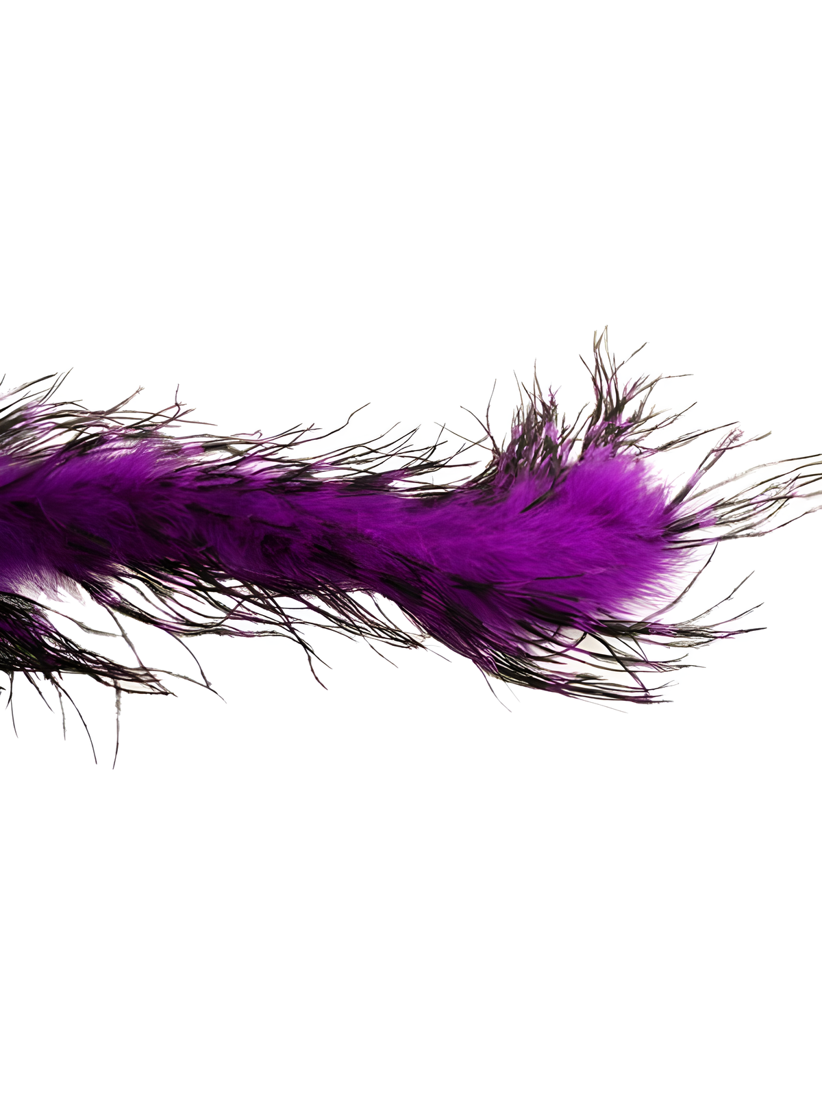 Purple/black Ostrich Feather Boa