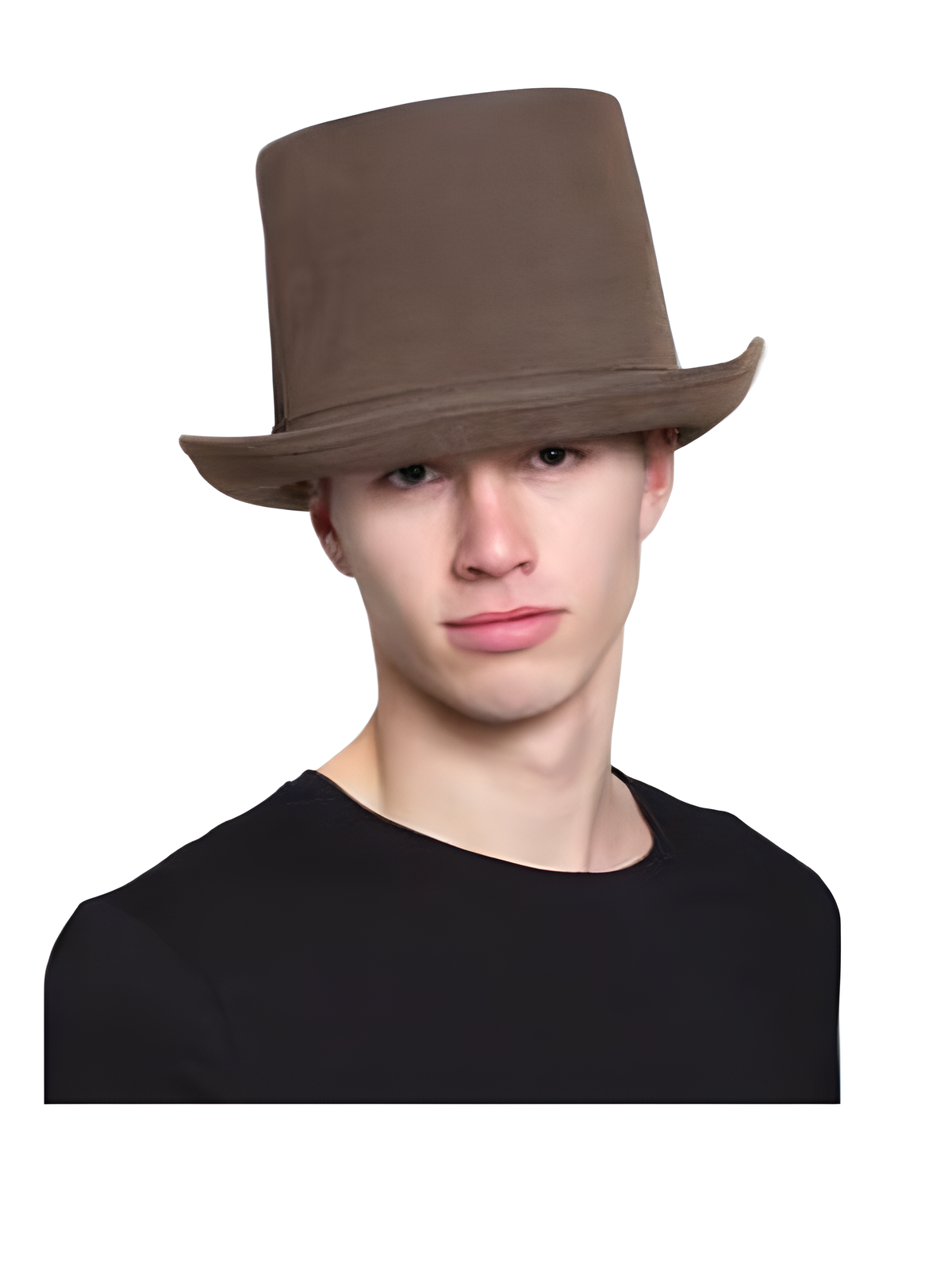 Brown "leatherlike" Steampunk Top Hat
