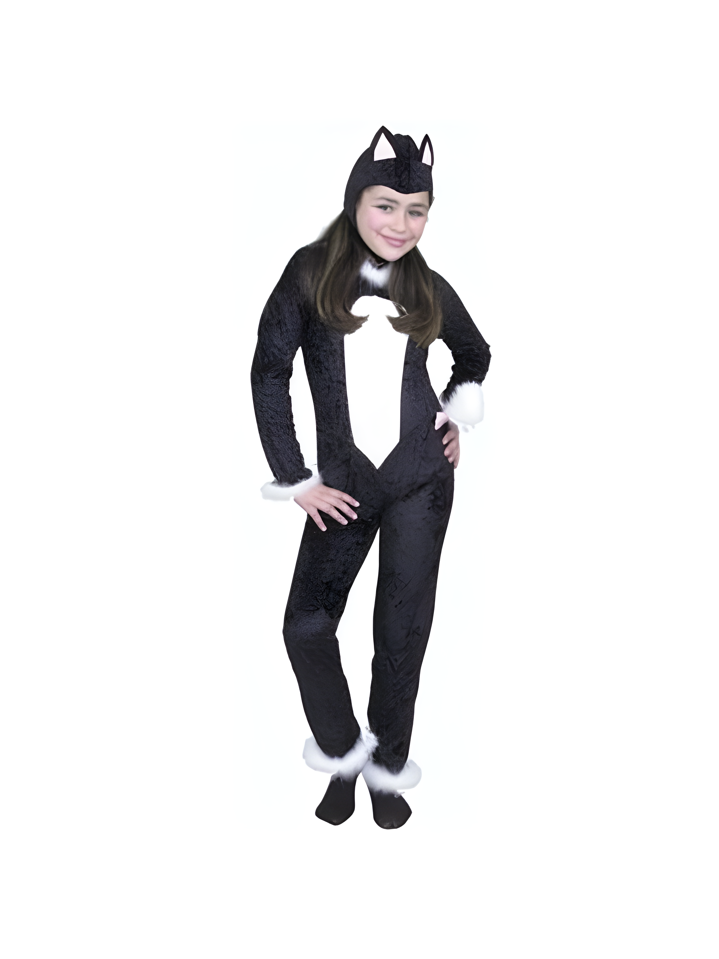 Child Cat Jumpsuit Costume
