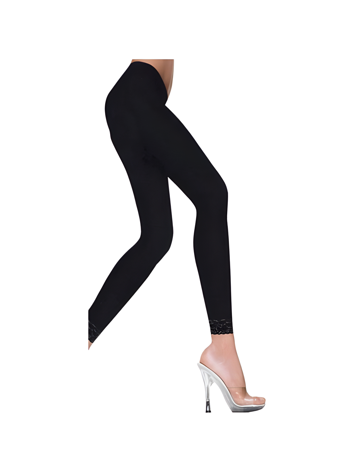 Opaque Black Leggings