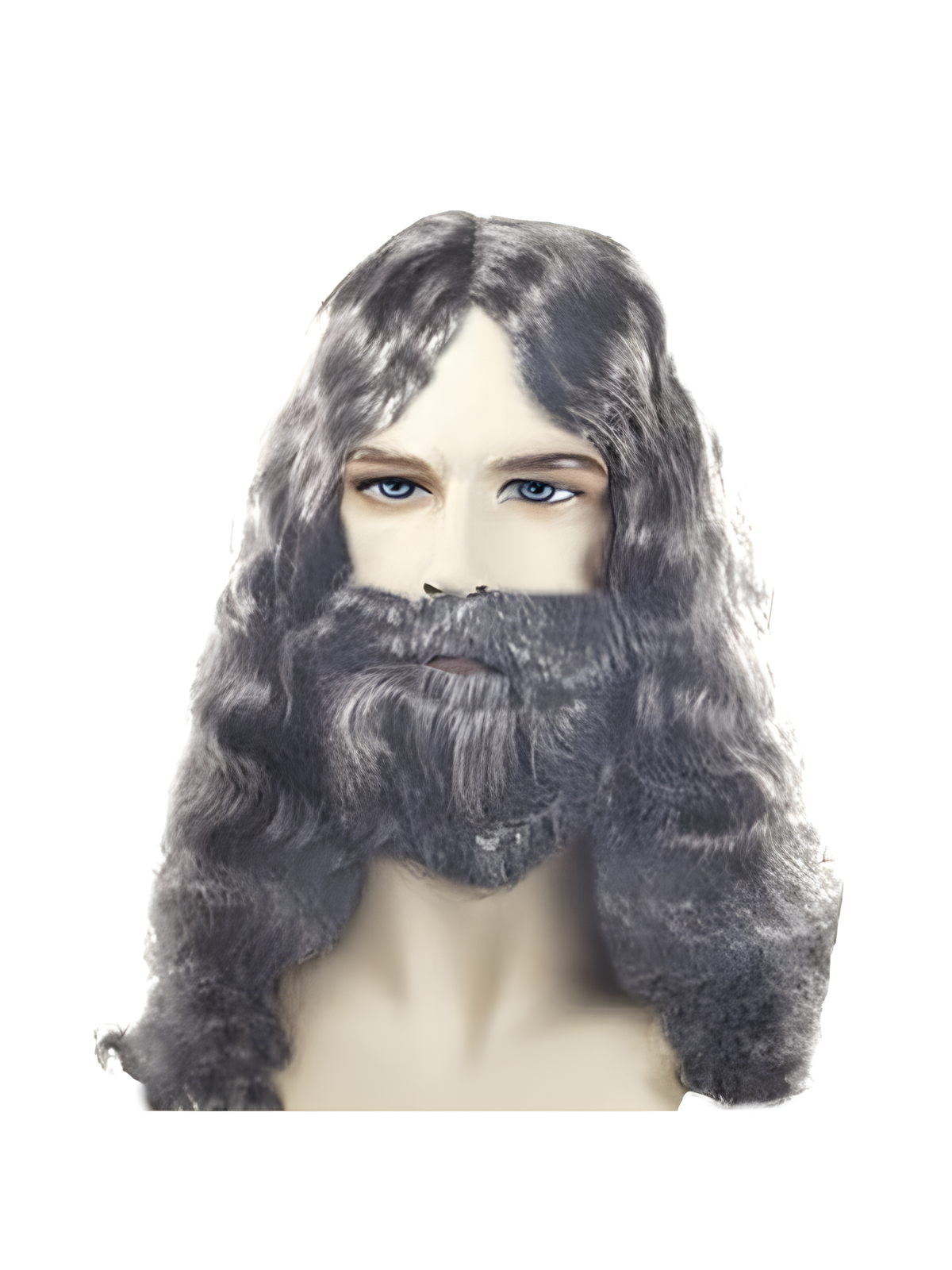 Men's Quality Grey Biblical Wig And Beard