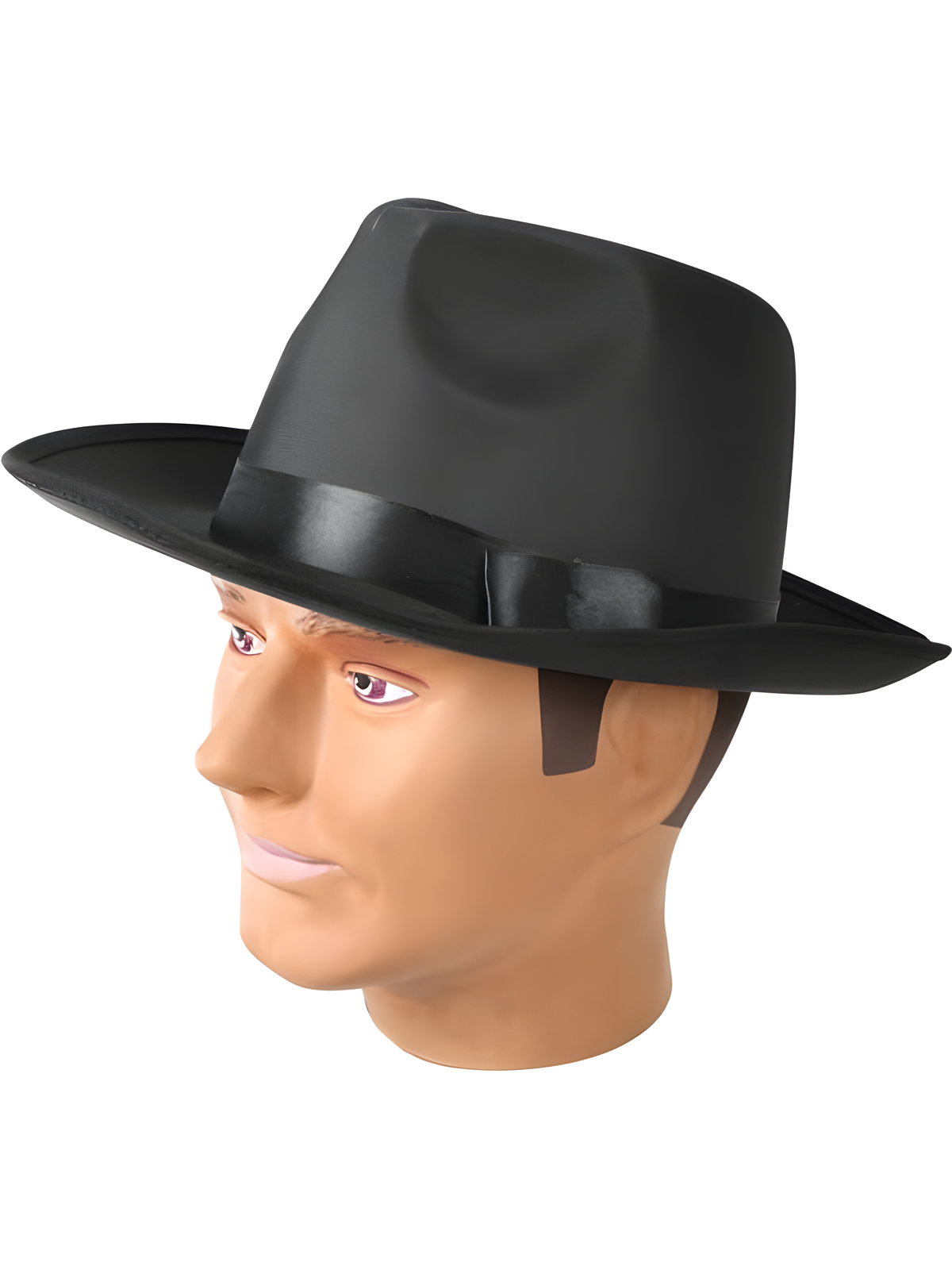 Adult Black Silk Gangster Hat