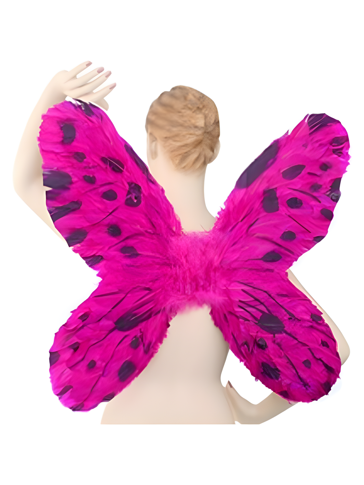 Purple & Black Feather Butterfly Costume Wings