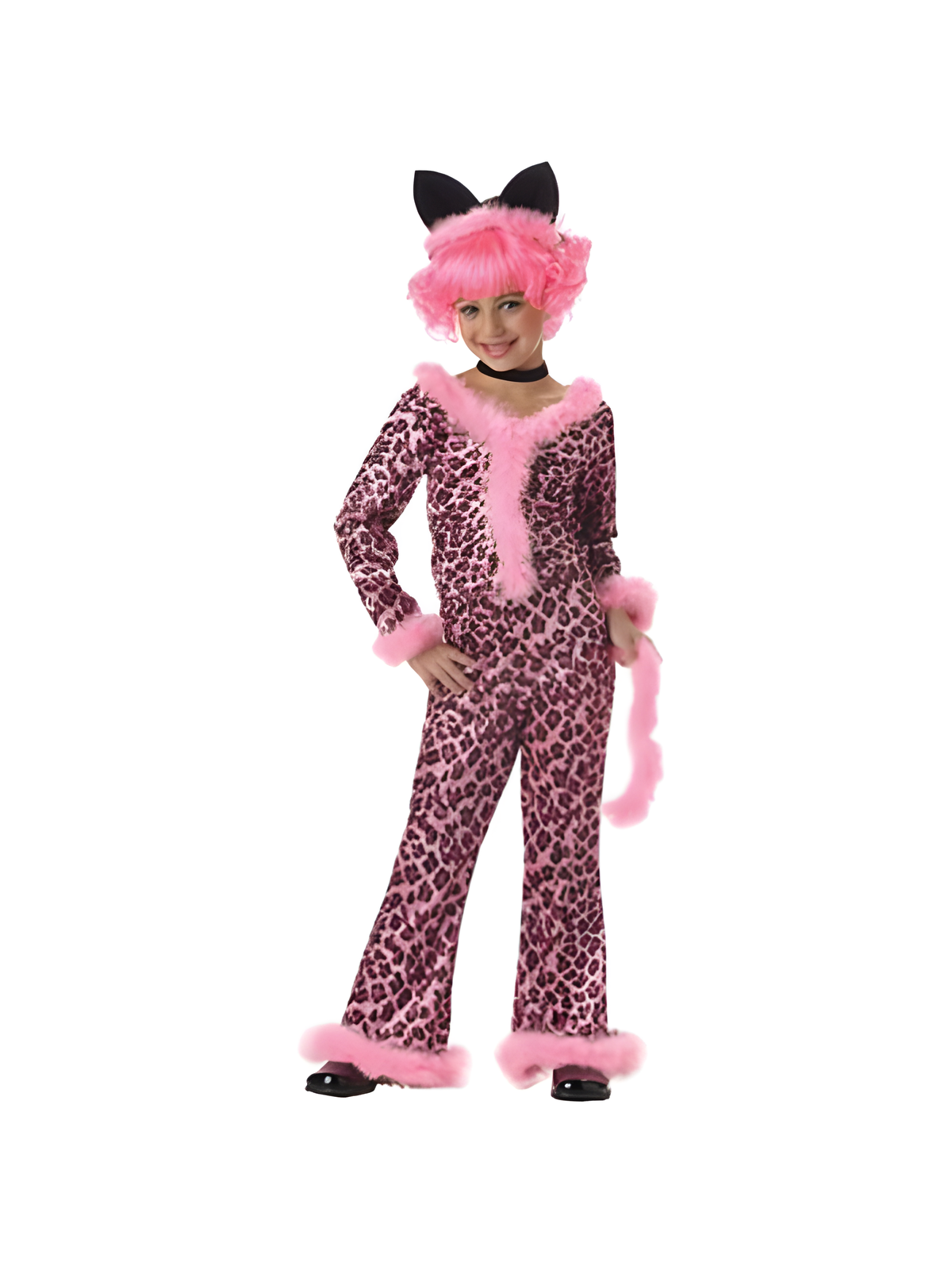 Child's Pink Sassy Cat Costume