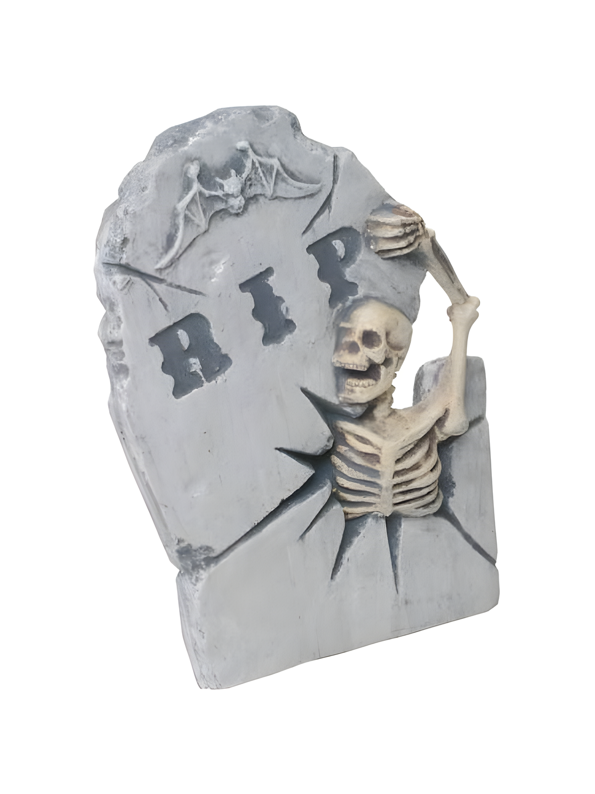 Break-out Skeleton Halloween Tombstone Prop