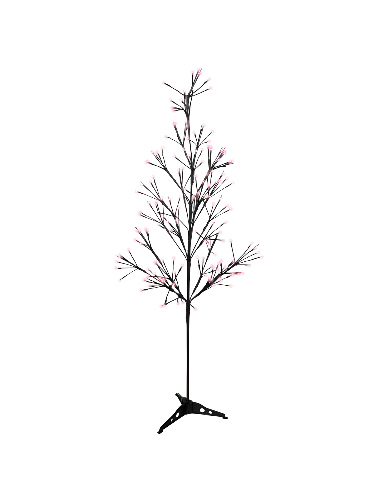 5' Artificial Tree With Purple Lights
