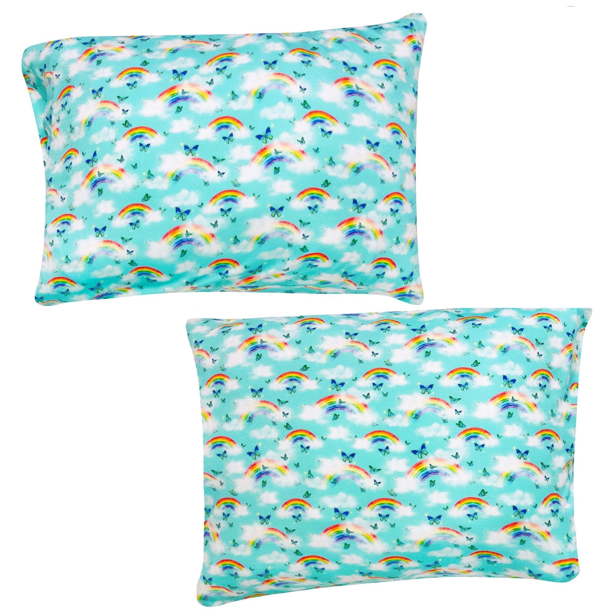 Over The Rainbow & Butterflies 2-pack Toddler Pillow Case