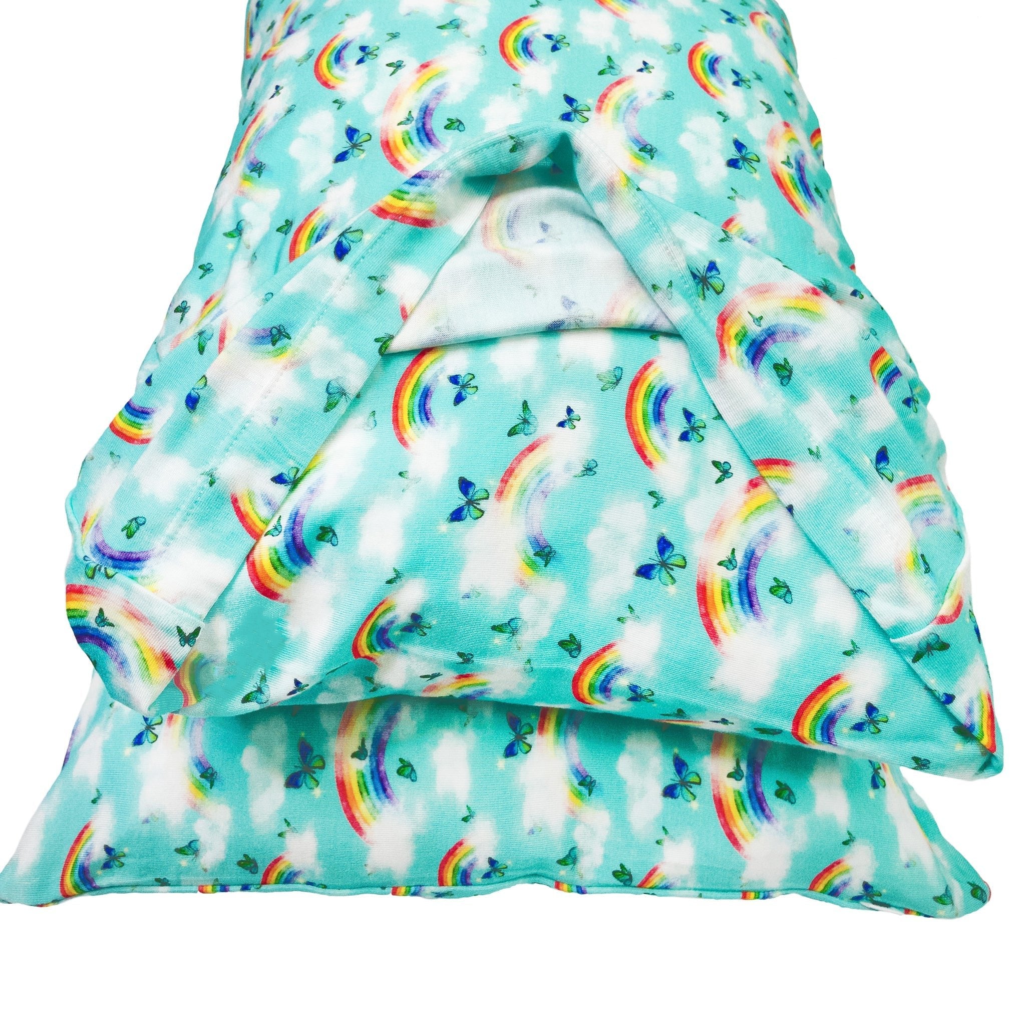 Over The Rainbow & Butterflies 2-pack Toddler Pillow Case