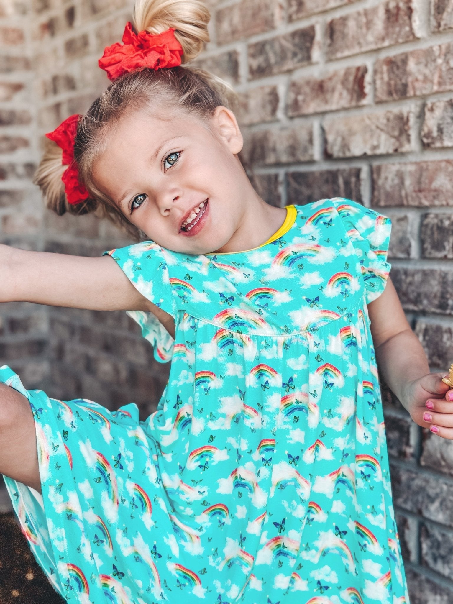 Over The Rainbow & Butterflies Twirling Dress (2t-6y)