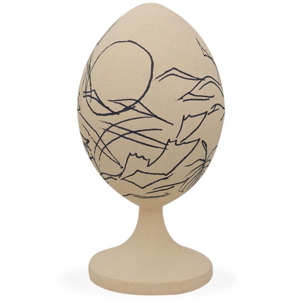 Easter Chick Unfinished Wooden Egg Figurine