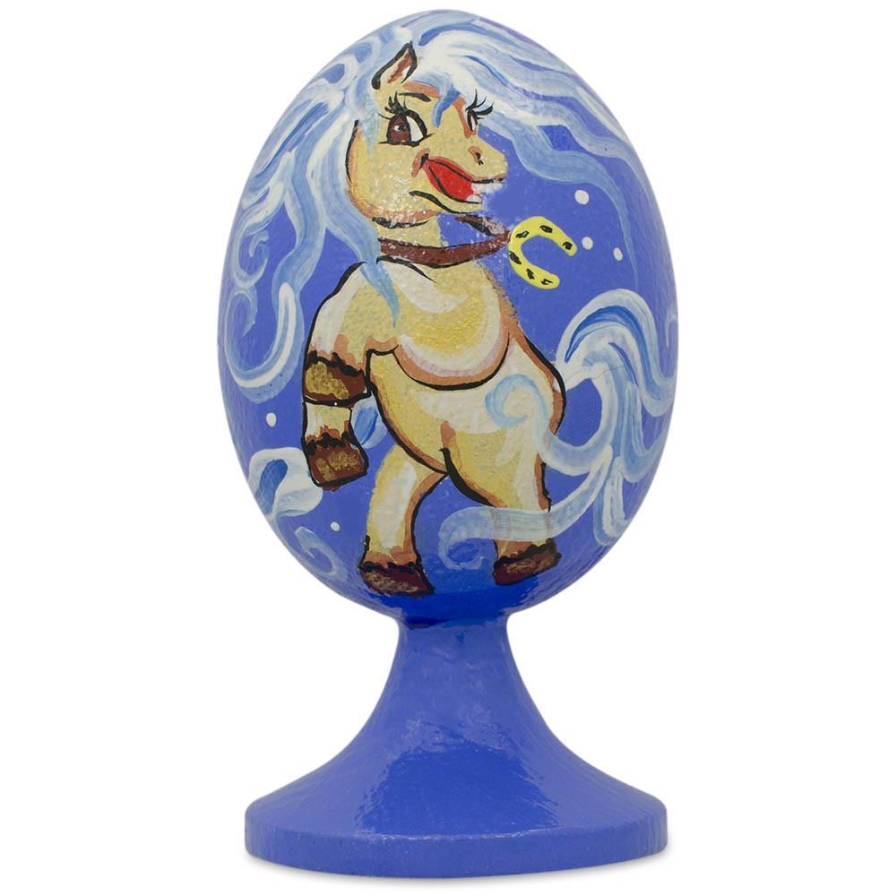 Pony Wooden Easter Egg Figurine