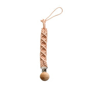 Pacifier Clip Macrame - Blush