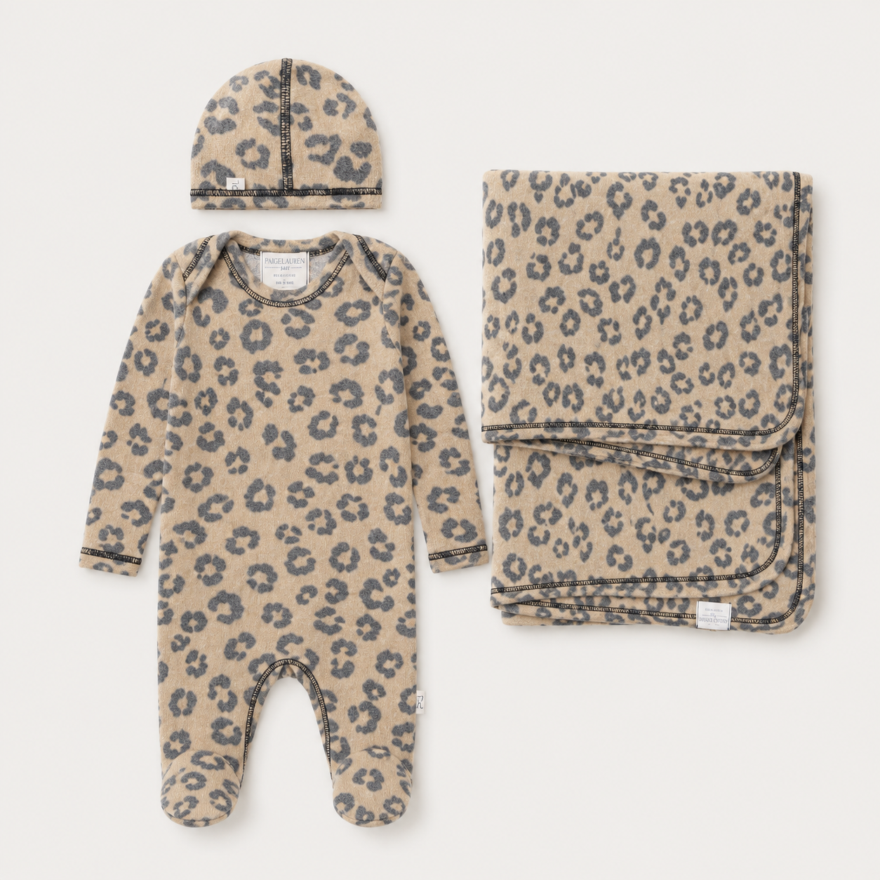 Brushed Hacci Animal Newborn Essentials Set