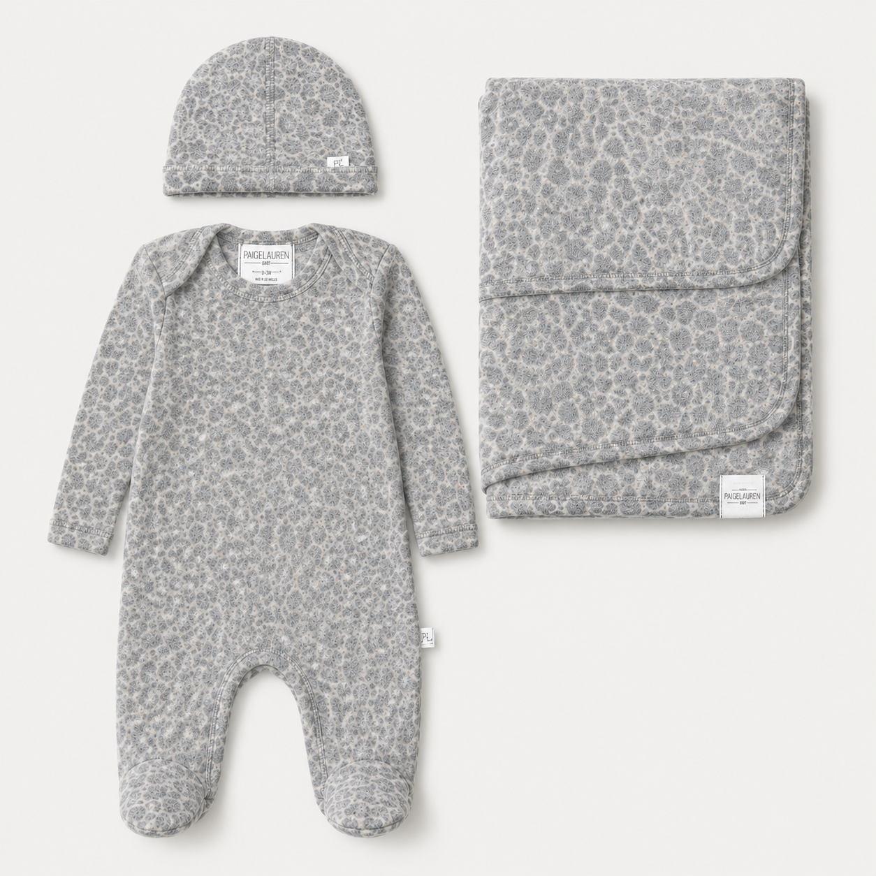 Brushed Hacci Animal Newborn Essentials Set