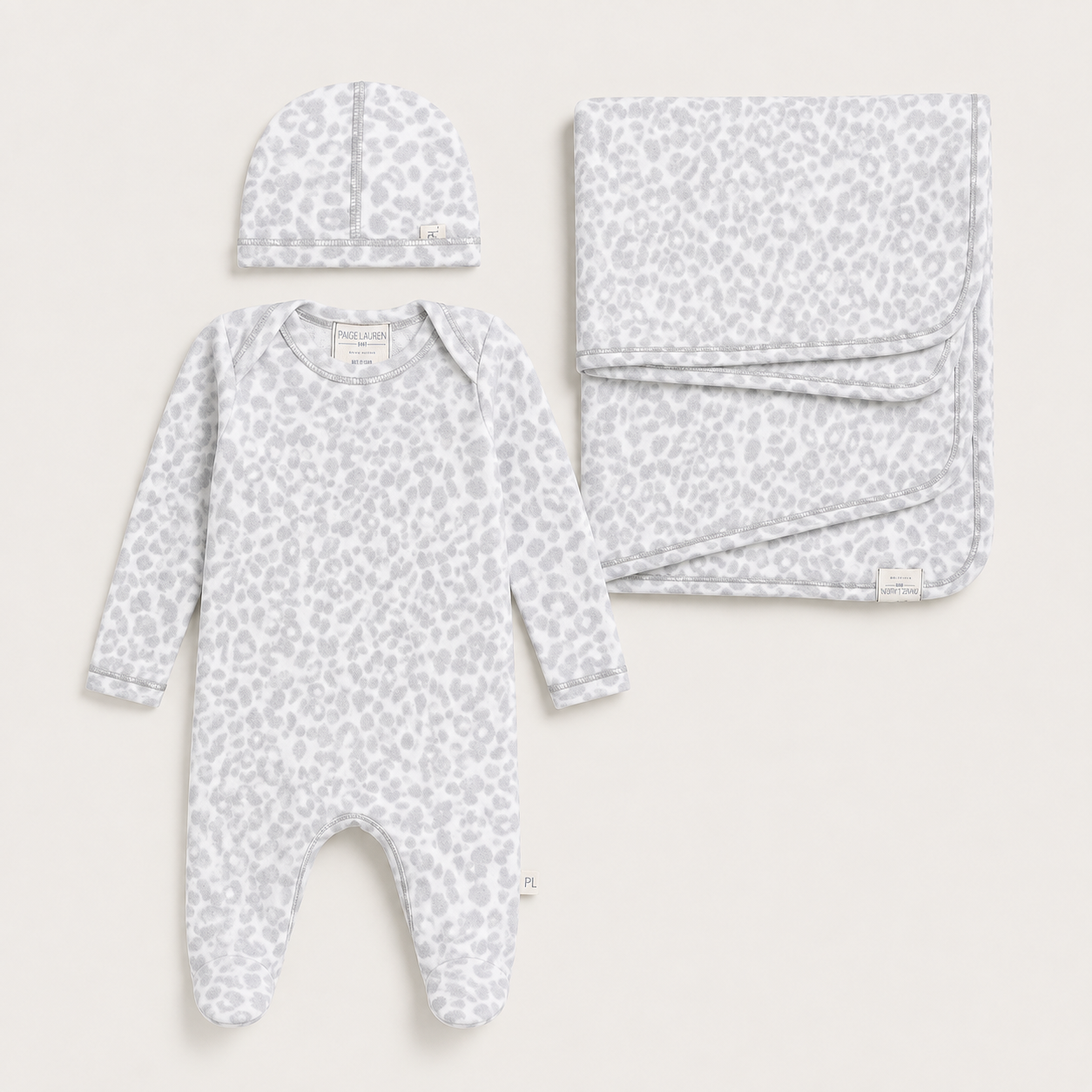 Brushed Hacci Animal Newborn Essentials Set