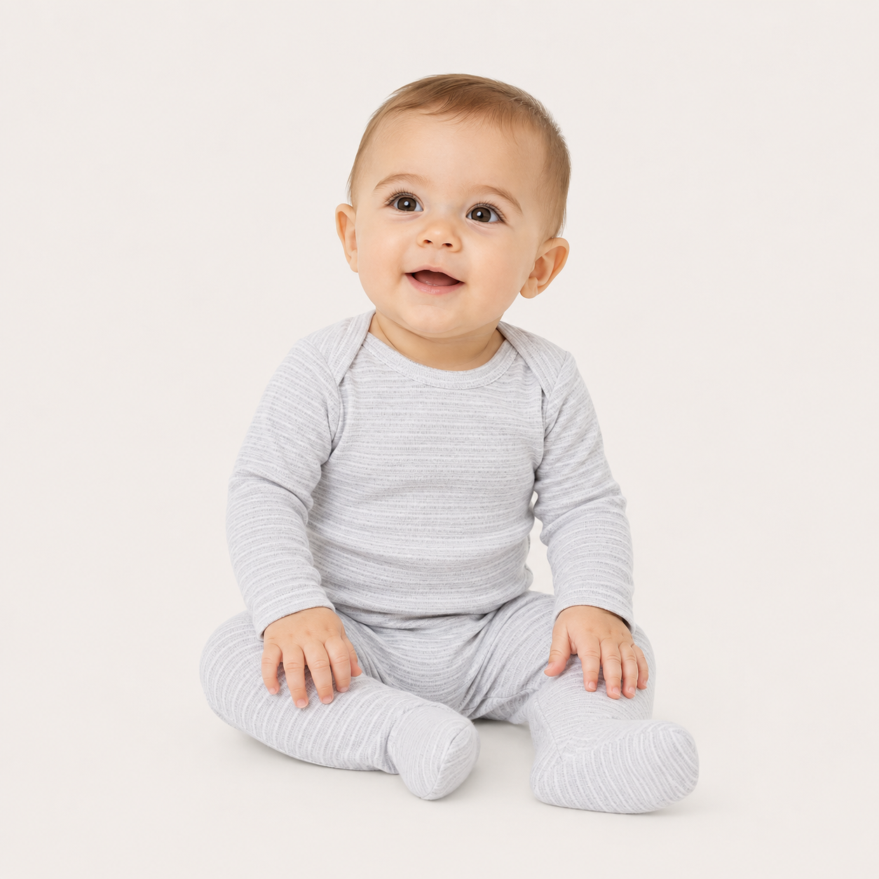 Rib Lap Tee Footie Pajama