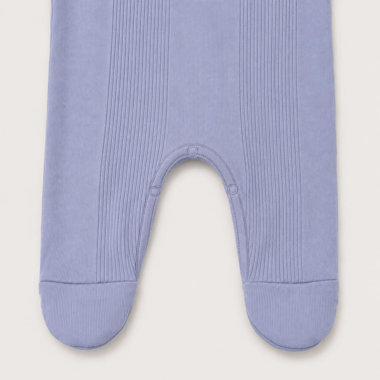 Variegated Rib Lap Tee Footie Pajama