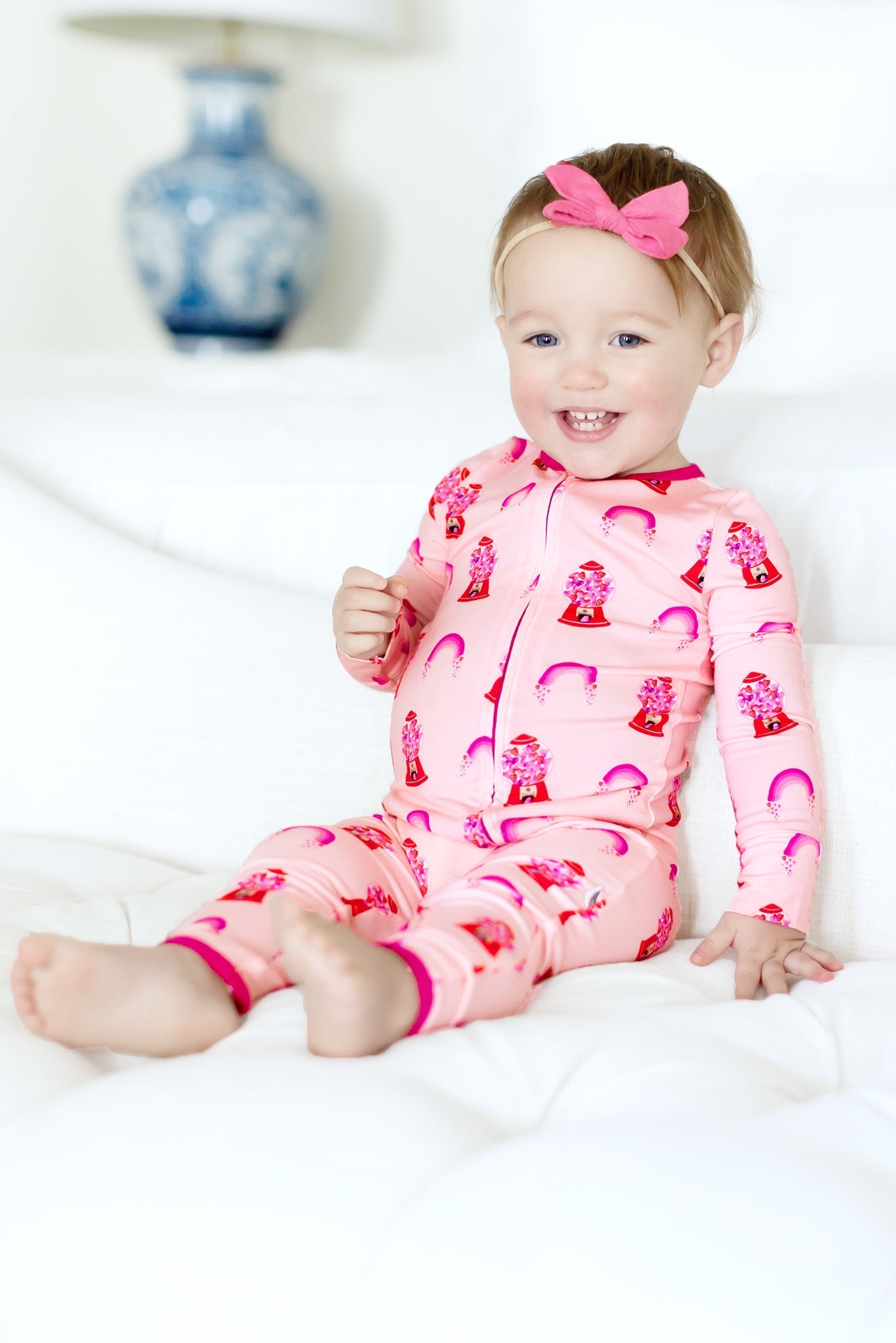 Painted Heart Gumballs Coverall (0-3t)