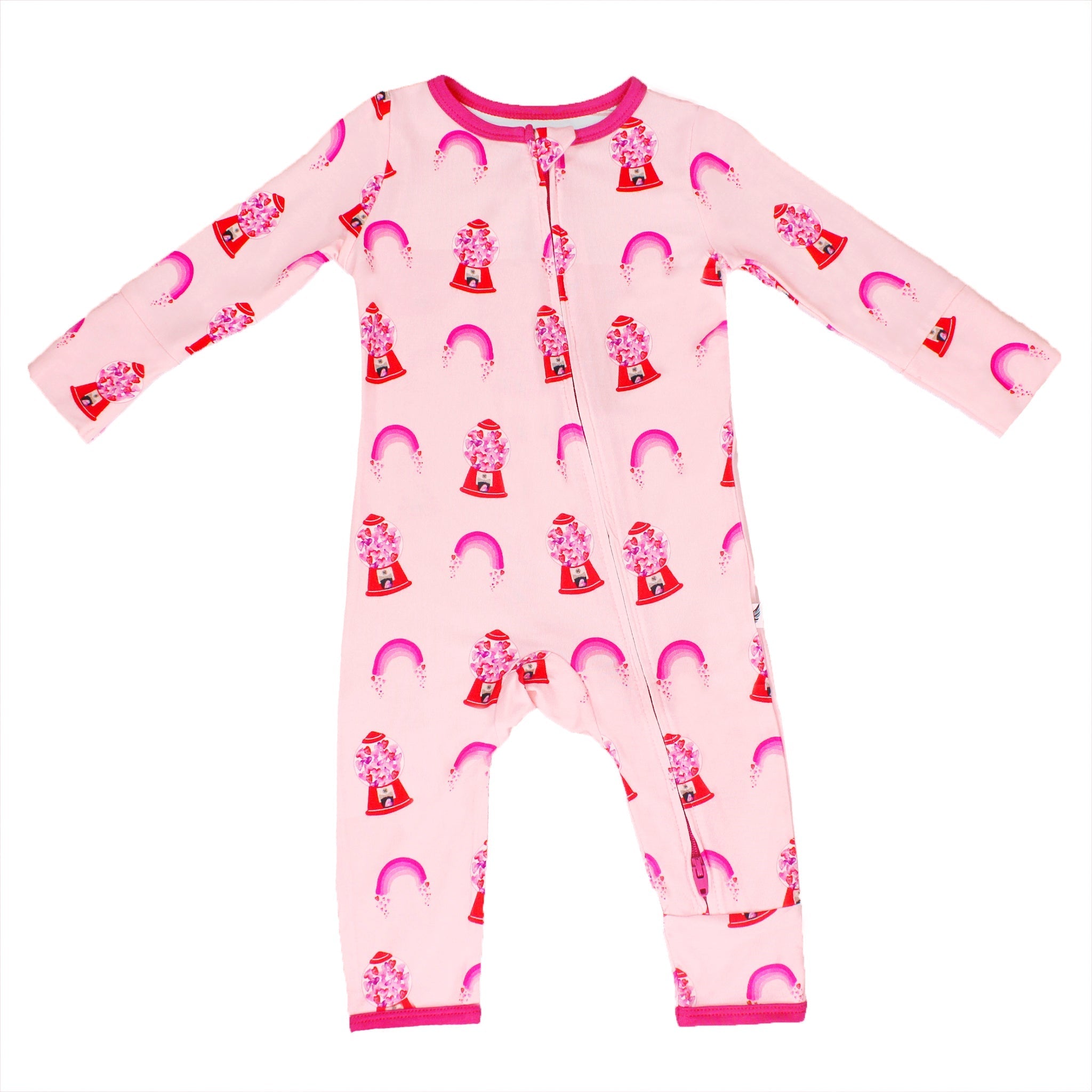 Painted Heart Gumballs Coverall (0-3t)