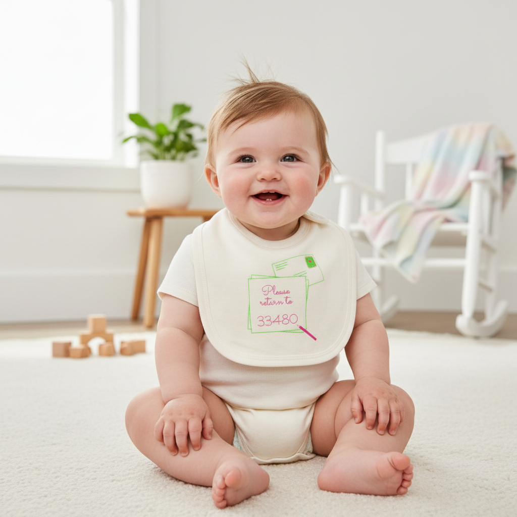 Palm Beach Baby Bib