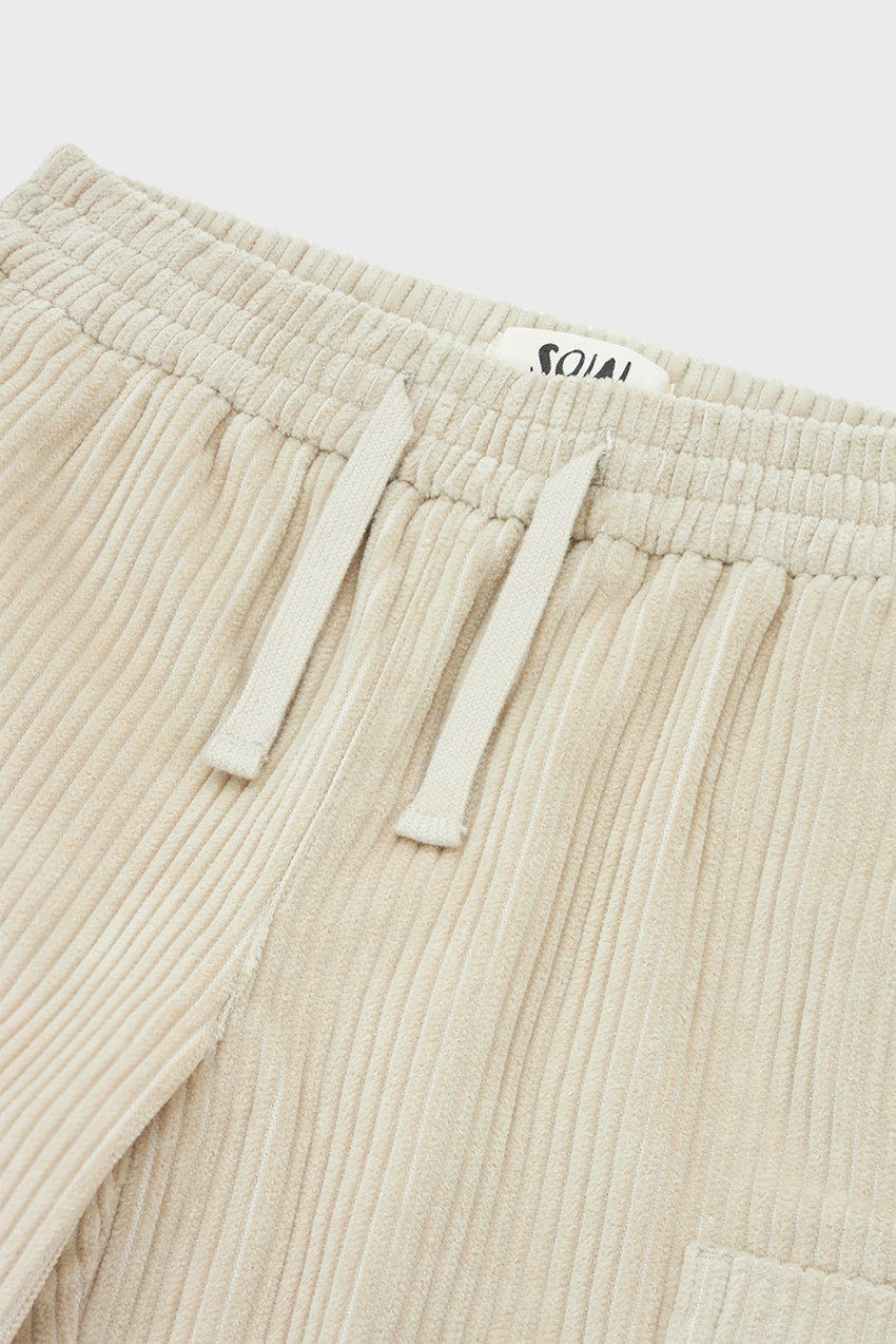 Organic Cotton Corduroy Straight Leg Cargo