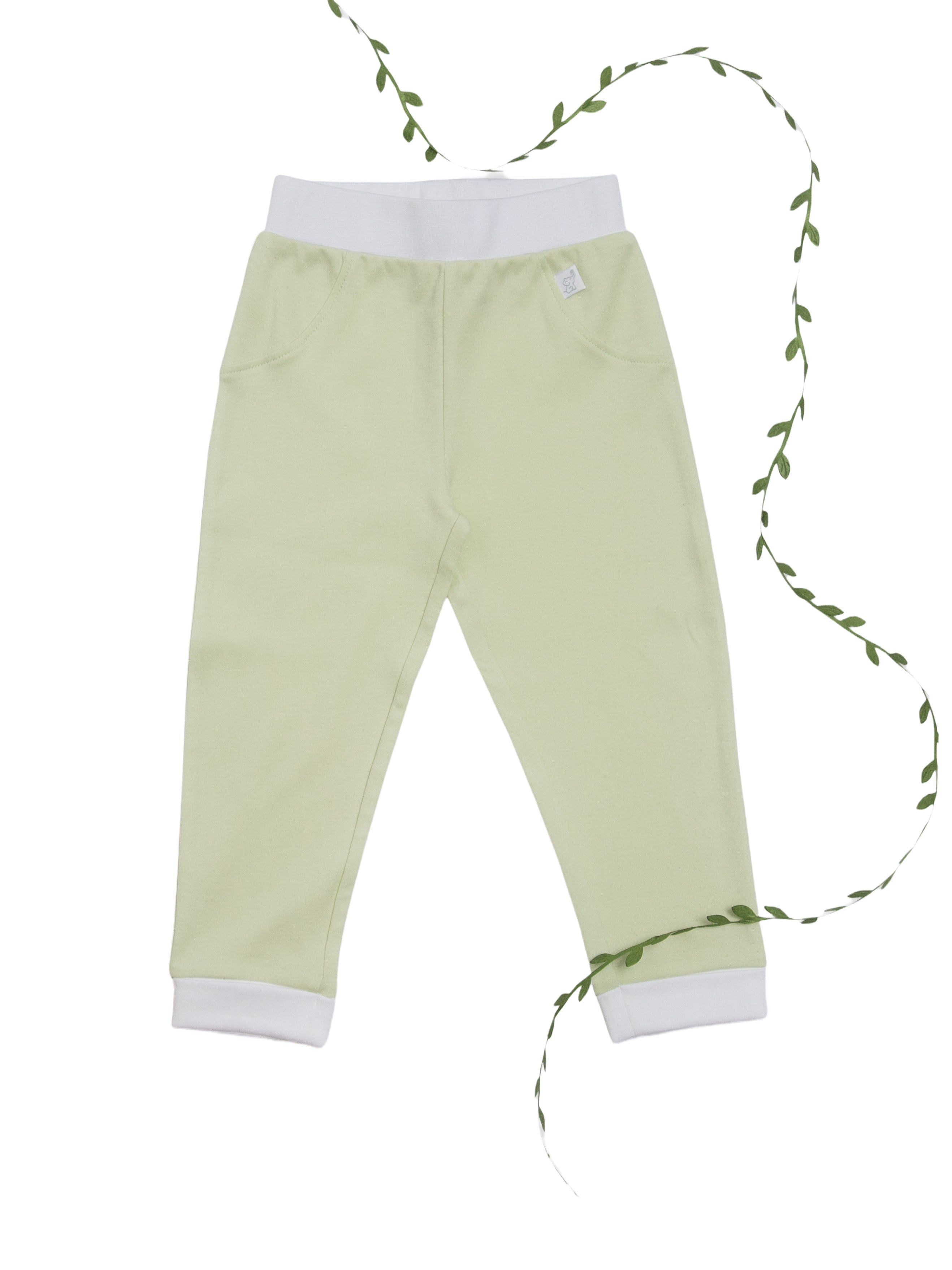 Organic Cotton Jogger Pants - Green