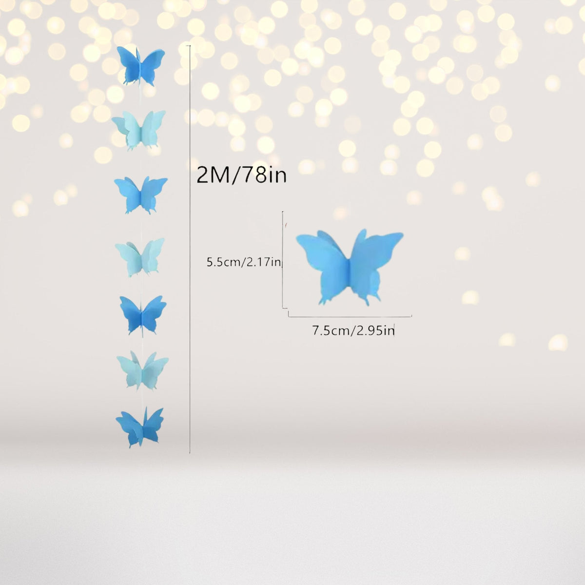 Paper Butterfly Garland