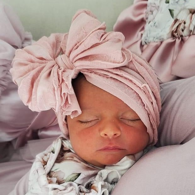 Paris Pink | Signature Ruffled Baby Headband