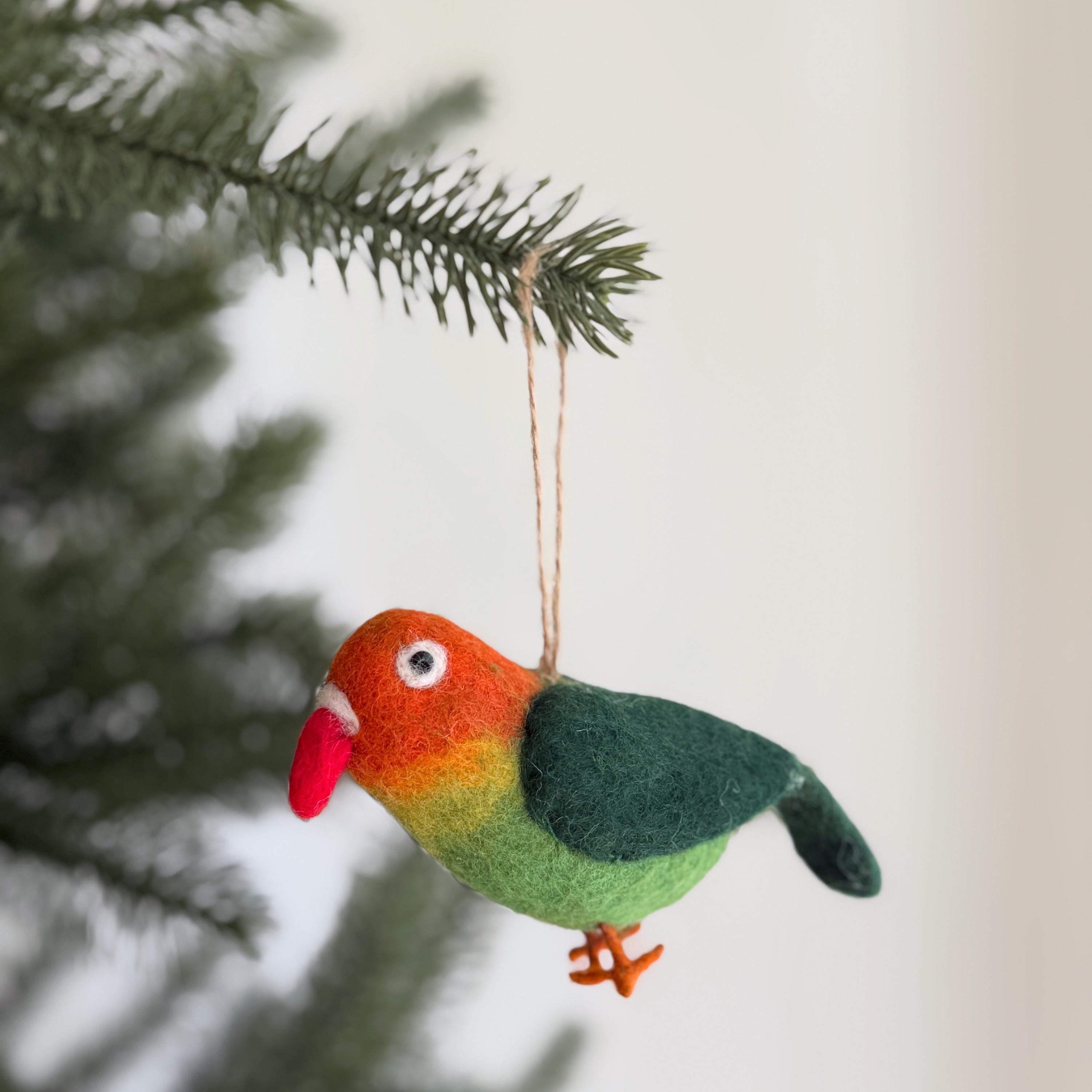 Parrot Felt Ornament
