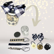 Black And Gold Party Favor Jar