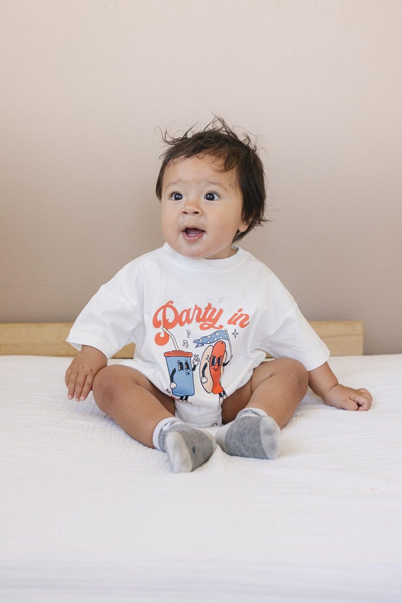 Party In The Usa T-shirt Romper