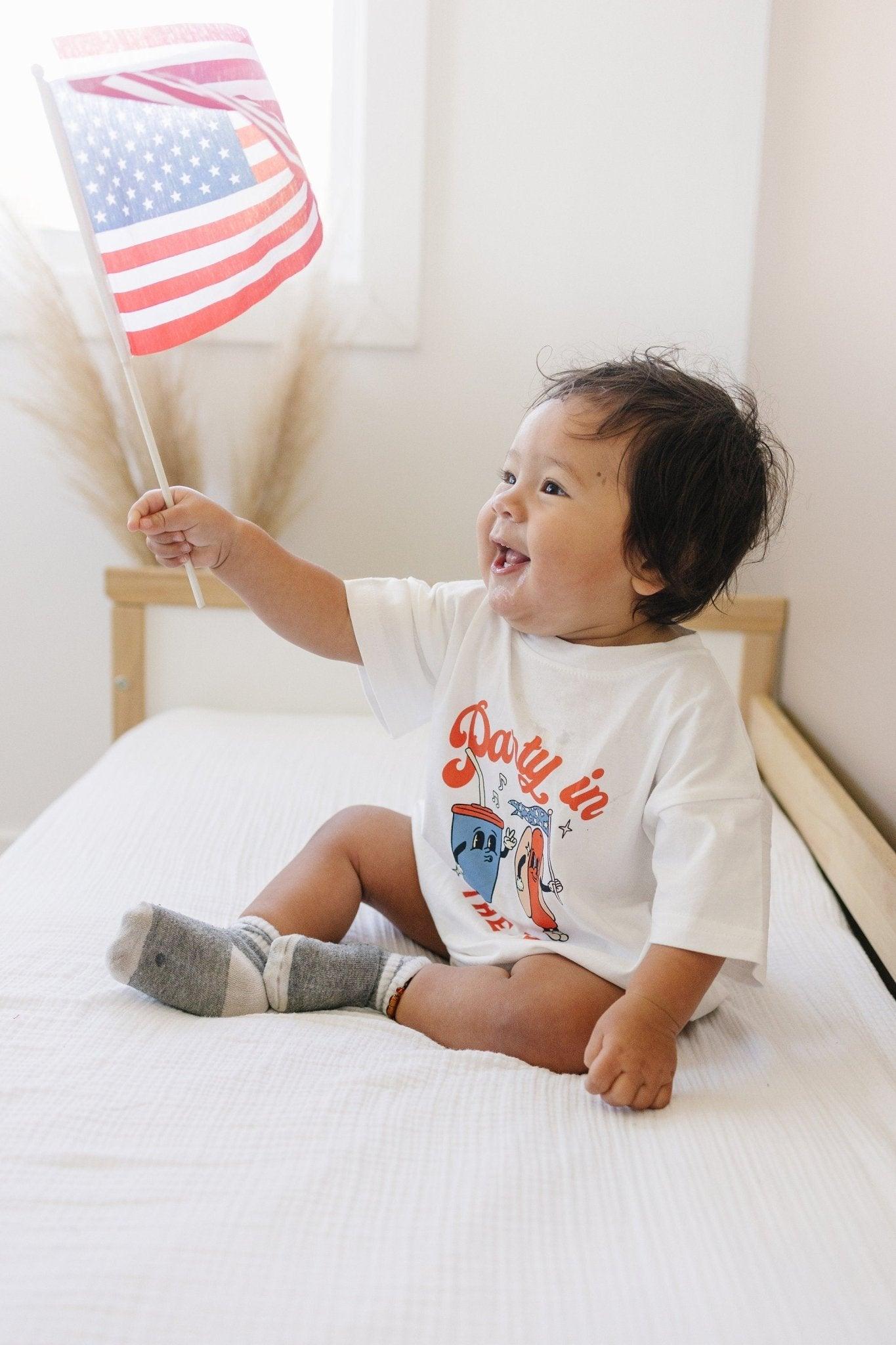 Party In The Usa T-shirt Romper