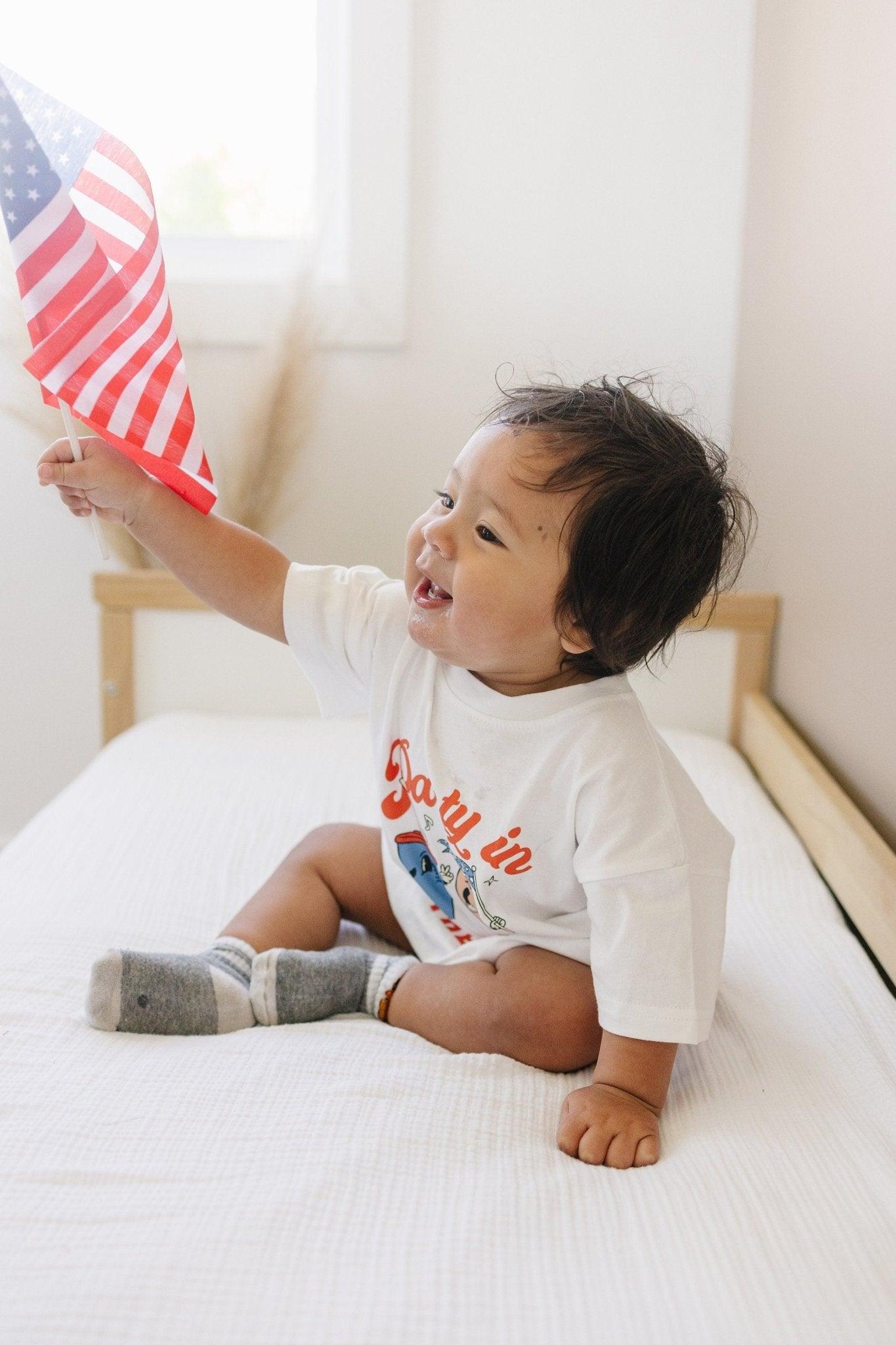 Party In The Usa T-shirt Romper