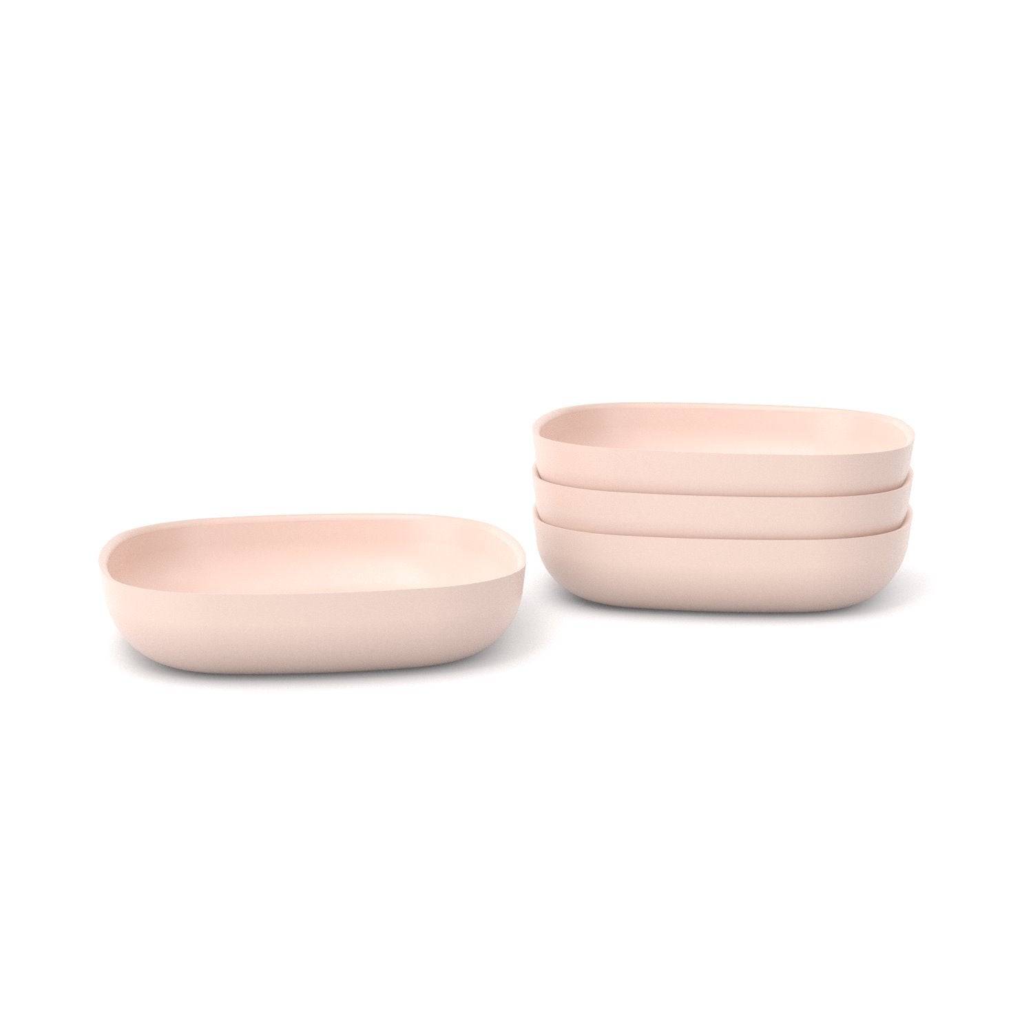 Bamboo Pasta Bowl - 4 Piece Set - Blush