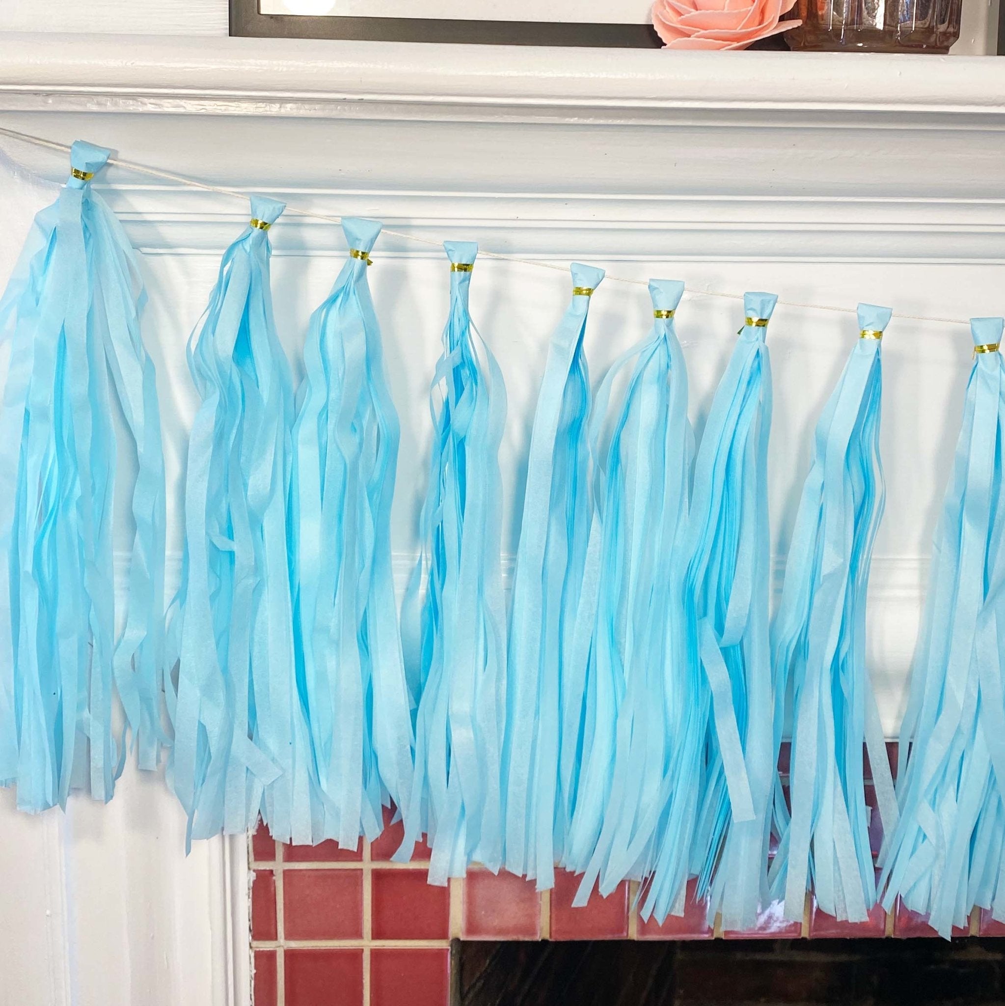 Pastel Blue Tassel Tail