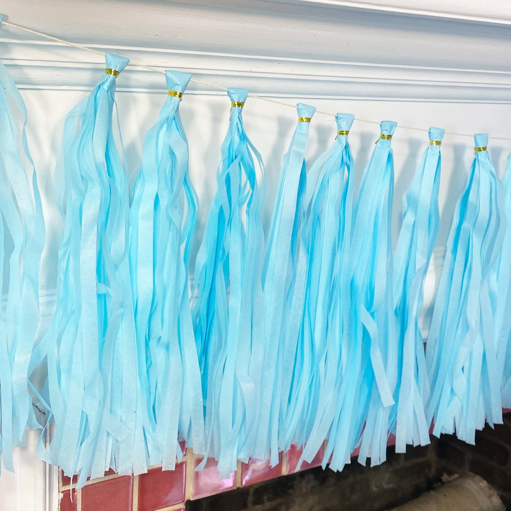 Pastel Blue Tassel Tail
