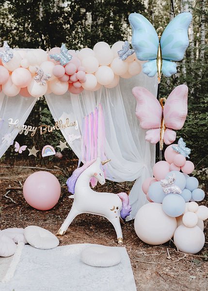 Pastel Butterfly Balloons