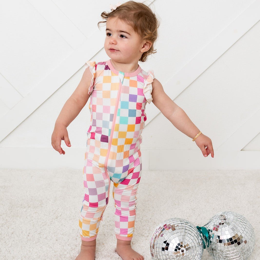 Pastel Checks Coverall