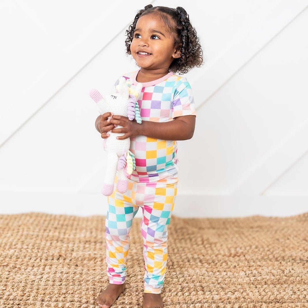 Pastel Checks S/s Pajama