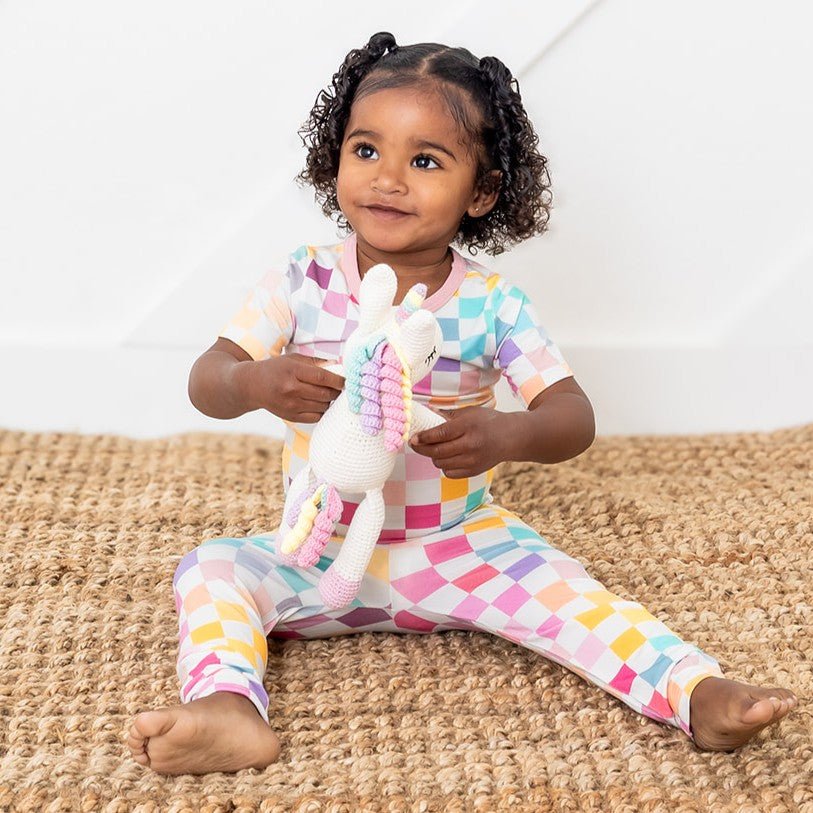 Pastel Checks S/s Pajama