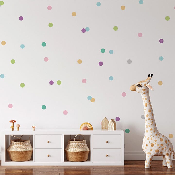 Pastel Confetti Dots Wall Decals