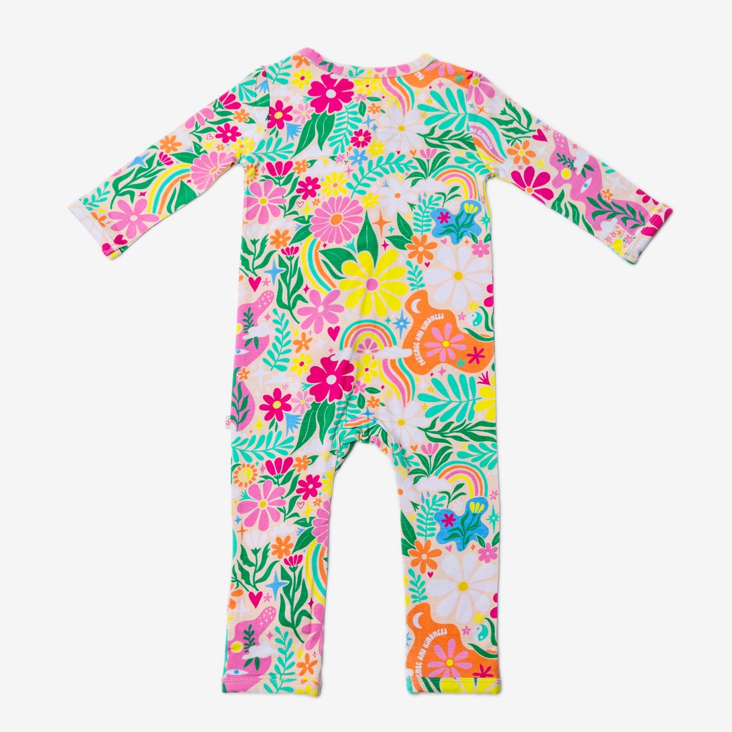 The Second-skin Footless Romper | Rainbow Daisy Babe