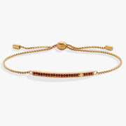 January Everyday Birthstone Pave Bolo Bracelet