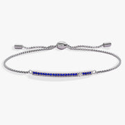 September Everyday Birthstone Pave Bolo Bracelet