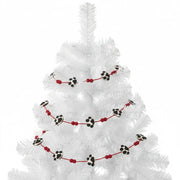Paw Garland- Cream, Red, Black